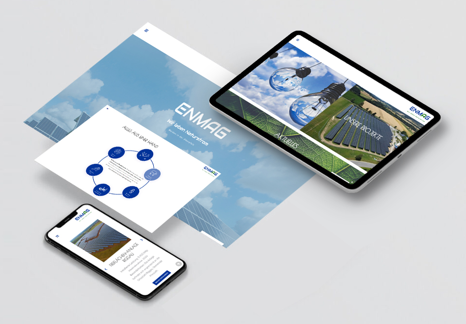 Die Firma ENMAG Verwaltungs GmbH hatte mich beauftragt für die Gestaltung und Erstellung ihrer Homepage.